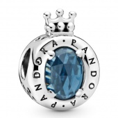 Пандора Шарм з логотипом Пандора синього кольору 798266NMB