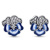 Пандора Сережки-пусети Синя фіалка 290781C01