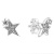 Пандора Сережки Пусети Сяюча асиметрична зірка 290012C01