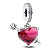 Пандора Шарм-підвіска Pandora Червоне серце та стріла скло мурано 793085C01