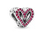 Пандора Шарм сяюче рубіново-червоне серце 798692C02