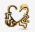 Пандора Сережка «Ходяче серце» Keith Haring™ x Pandora 262221C01