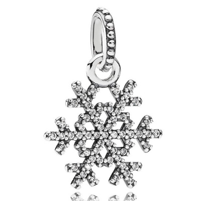 Пандора Підвіска з срібла у вигляді сніжинки 390354CZ