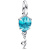 Пандора Шарм-підвіска Блакитна повітряна куля скло мурано 792792C01