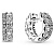 Пандора Сережки-кільця подвійне паве 290058C01