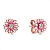Пандора Сережки-гвоздики Рожеві ромашки Rose 288773C01